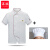谋福（CNMF）食堂厨师工作服 厨师服 短袖白色+帽子L