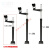 停车杆停车场摄像机支架立柱车牌识别道闸卡口监控可伸缩立杆DMB 0.6-0.9米