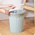 厨房塑料垃圾桶卫生间厕所大号简约客厅卧室办公室压圈废纸篓 中号-天蓝色