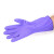 PLJ 808-2紫色加绒厨房卫生清洁防水防油洗衣短款无接袖手套 2付装