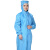 者也（ZYE）防静电服连帽连体男女实验室GMP无尘工作服 连帽蓝色 XL码