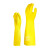 君御（Exsafety）7907浸塑手套45CM长款家用清洁手套 黄色 