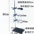 标准大号铁架台实验支架高40/50/60/80cm厘米加厚国标全套不锈钢方座支架化学滴定台/铁圈/十 国标铁架台80cm全套