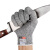 久匀 5级防割手套 防切割耐磨手套厨房防刀割手套 HPPE防划手套 灰色一双 XXS(16cm)