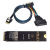 M.2转slimsas NVMe协议PCIe4.0 SFF8654连接线延长线固态硬盘扩展 M.2转接卡+SFF8654 4X Gen4连接线
