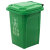 户外垃圾桶带盖大号垃圾分类四色公共场合环卫商用厨房特大号 100L料蓝色-可回收物