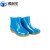 沸耐笙 FNS-04825 中性低筒雨鞋 耐酸碱油PVC低帮水鞋 519蓝色单鞋 40 双