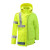 出极 冬季反光条棉大衣 建筑工程劳保服 公路养护环卫保暖棉服 一件价 荧光绿 衣+裤 L