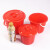 诺安跃  塑料储水手提红色小桶塑胶有盖带盖  100件起批 大号有盖4.8升 5天