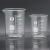 玻璃量杯带刻度耐高温可加热实验室透明玻璃烧杯25/50/100ml毫升 有柄有盖1000毫升玻璃杯