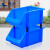 固乡 组合式零件盒 塑料斜口盒 仓库货架分类螺丝收纳盒  蓝色R2号250X160x115mm