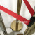 宁波厂家直销不锈钢伸缩带隔离护栏杆银行一米线收缩警示柱排队线 银色5米