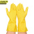 京洲实邦 加厚80克乳胶手套 手套塑胶耐用防水胶皮劳保3双