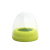 贝亲二代宽口径玻璃奶瓶盖防尘透明盖配件旋盖螺纹玻璃奶嘴盖帽组 （二代）贝亲盖帽组绿