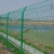 企工 铁丝网片围墙网硬塑双边丝护栏网高速公路隔离网圈地围栏防护网 硬塑丝粗4毫米1.8米*3米一网一柱