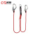 诚格（C&G）双大钩缓冲绳 直径12毫米高强涤纶编织绳 红色