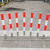 钢管镀锌预埋警示柱道路路桩防撞柱停车桩隔离立柱直埋警示桩 固定立柱76*750*2.0红白贴膜