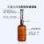 套筒式可调定量加液器透明棕色玻璃加液瓶塑料套装250 500 1000ml 透明瓶套装-1000ml