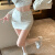 阿玛瑟（amase）性感辣妹风超短裙时尚高腰半身裙韩版小个子包臀裙女春季修身裙子 白色 S