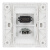 SETO面板86型HDMI高清2.0耳机3.5音频直插2.0版HDMI多媒体插座面板 白色
