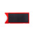 钢米 磁性仓库标识牌货架标签物料卡 4*10cm 红色 软磁 10个 1310206