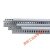 适配灰色塑料PVC线槽阻燃开口步线槽U型走线行线槽带盖板 高40X宽40 100米/箱