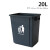 100升120 240L超大号户外垃圾筒工业垃圾桶带盖塑料特大环卫大型 50L带盖(灰蓝备注)