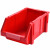 纳仕徳 C3# 加厚组立式零件盒 斜口螺丝收纳盒 货架整理箱 五金元件盒零件盒工具盒 红色455x300x170