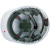 ABS高强度安全帽 建筑工程工地施工电工透气防砸玻璃钢头盔可印字 桔色国际透气按钮