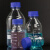 稳斯坦 蓝盖试剂瓶 透明丝口玻璃瓶 螺纹口带刻度螺口试剂瓶 带刻度透明样品瓶 高硼硅 100ml WW-18