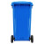 兰诗（LAUTEE）YY-240B新国标大号分类环卫垃圾桶 可挂车带盖垃圾桶 240L蓝色可回收物