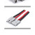 带线公母插头电动叉车蓄电池充电延长线大电流大功率连接器 50A4平方20公分单个