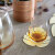 丹麦创意龟背竹皮革杯垫 环保防滑茶杯隔热垫家用 淡绿色