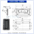 HTAN工业机械设备工具箱门暗藏折叠带弹簧把手 304不锈钢拉手 LS504-3 LS504-3-黑色（铁镀锌）