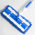 金诗洛 JZT-0028 不锈钢雪尼尔拖把 木地板懒人夹板拖把 旋转平板拖把 蓝色整套(126*39.5)