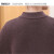 鄂尔多市产羊绒衫女士半高领开衫毛衣2021冬季新款加厚宽松中老年妈妈女装纯山羊绒外套 红色 3XL  建议140-150斤