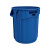 Rubbermaid分类垃圾桶乐柏美室外大号商用厨房干湿带盖圆形大容量定制 蓝色 76L储物桶