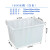 加厚塑料大号水箱长方形储水桶养殖装鱼水产箱泡瓷砖塑料桶 160K白色 外尺寸：755*550*455mm