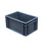 加厚EU箱过滤箱物流箱塑料箱长方形周转箱欧标汽配箱工具箱收纳箱B 43148号【400_300_148】 灰色