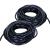 SIMWORK简工智造蛇型PE缠绕管 电线网线保护管 18mm黑色3-3.5米 （条）