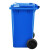 兰诗 YY-100A 新国标款大号分类环卫垃圾桶 户外带盖垃圾桶 100L蓝色-可回收物