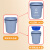 大号灰色垃圾桶熟胶加厚带盖无盖其他垃圾特大容量污物桶 50K灰色无盖其他垃圾新国标