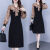 北岑30岁女人穿的裙子春装高档气质显瘦秋季长袖连衣裙2023新 黑色 L 建议90-105斤