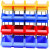 纳仕徳 C7# 加厚组立式零件盒 斜口螺丝收纳盒 货架整理箱 五金元件盒零件盒工具盒 蓝色180x125x80
