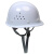 诺瑞斯安 安全帽工地建筑工程透气圆形玻璃钢帽子电力劳保头盔可免费印字 白色