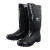 朗莱斯特耐酸碱防化水鞋 劳保胶鞋高筒雨靴LL-1-05 44码 黑色 1双