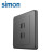西蒙（SIMON）开关插座面板电视电脑插座板暗装超五类网线网络插孔C20荧光灰 电视插座