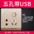 PHILIPS 五孔带USB 墙壁插座面板飞逸香槟金定制