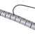 冰禹 BY-7554 包线管理线管理线器 网线整理线束线管 PE理线器包线管（多拍不截断）白色35MM 1米