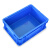加厚零件盒周转箱物料盒收纳盒配件筐塑料盒长方形五金工具盒 外径400*300*280 蓝色